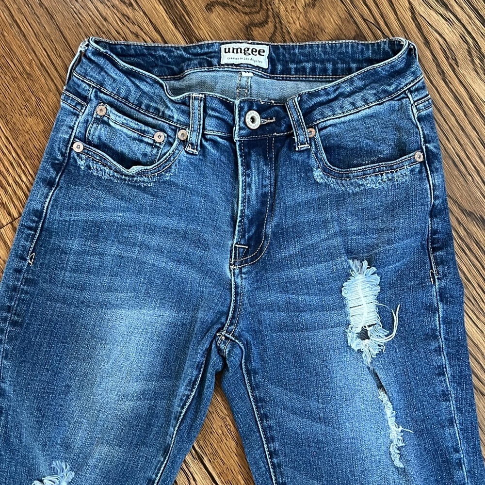 umgee raw hem jean - Picture 3 of 9